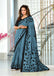 PADMAVATI PURE MULMUL COTTON FANCY HAND BLOCK PRINT GREY SAREE