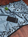 PADMAVATI PURE MULMUL COTTON FANCY HAND BLOCK PRINT GREY SAREE