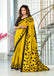 PADMAVATI PURE MULMUL COTTON FANCY HAND BLOCK PRINT YELLOW SAREE
