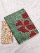 FLORAL BATIK HAND BLOCK STYLE PRINT MULMUL COTTON GREEN SAREE