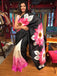PINK SUNFLOWER SOFT MULMUL COTTON HAND BLOCK PRINT COTTON BLACK PINK SAREE