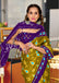 PREKSHA PURE MULMUL IKKAT HAND BLOCK PRINTD GREEN SAREE