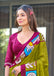 BAGRU BLOCK PRINT  MULMUL COTTON MEHNDI GREEN SAREE