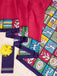 BAGRU BLOCK PRINT  MULMUL COTTON PINK SAREE