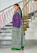 RACHITA PURE MULMUL COTTON BAGRU PRINTD PURPLE SAREE