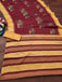 RAMLILA SOFT MULMUL PURE COTTON WITH BEAUTIFUL KALAMKARI HAND RED PRINT BLACK SAREE
