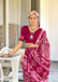 RASMALI BATIK PURE MULMUL COTTON BATIK PRINTD PINK SAREE