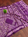 RASMALI BATIK PURE MULMUL COTTON BATIK PRINTD PURPLE SAREE