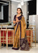 SANSKAR PURE MULMUL COTTON SANSKRIT MANTRAS BLOCK PRINTED MUSTARD SAREE