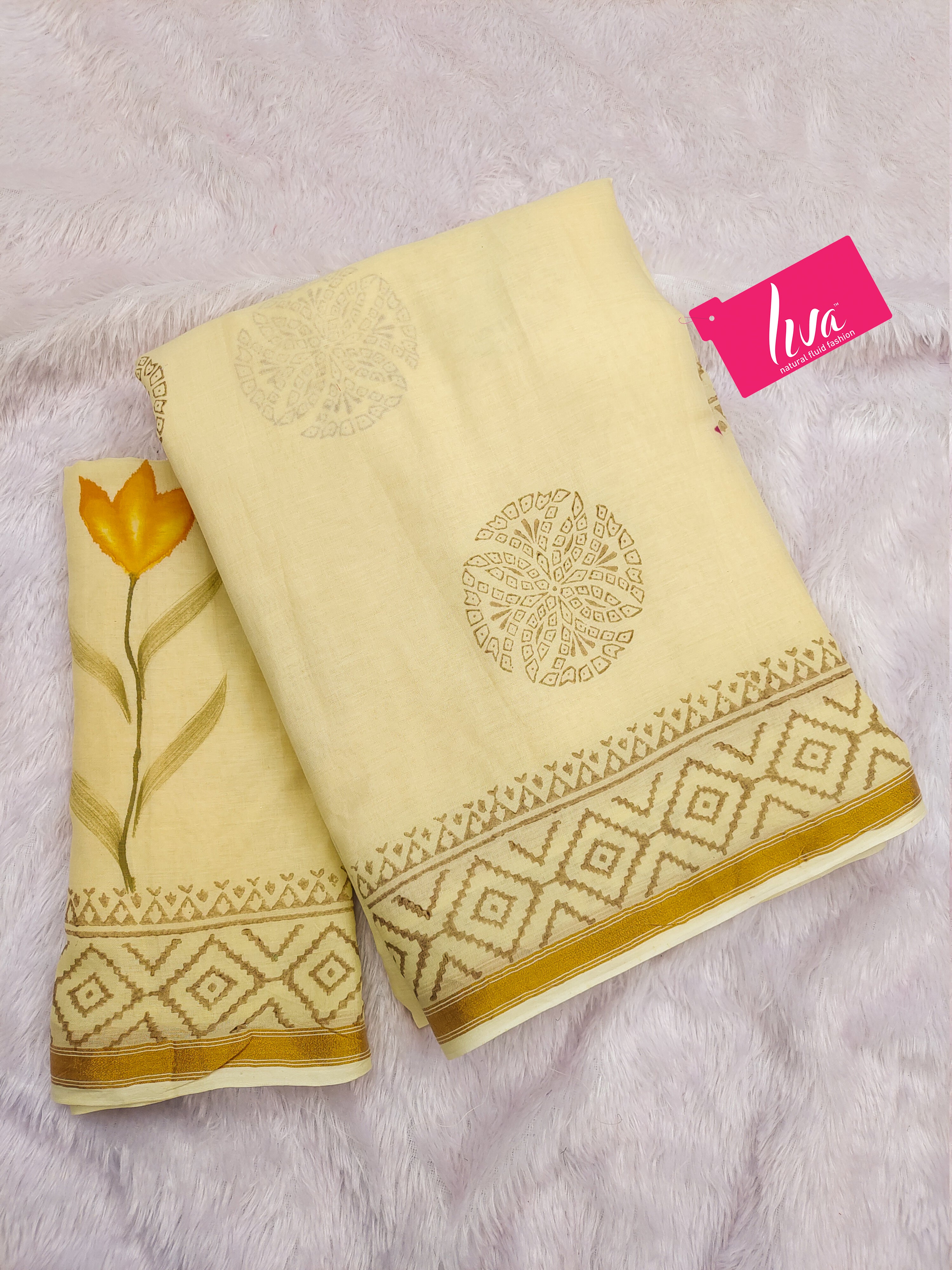 SELFI12 SOFT MASLIN COTTON WITH HEVY ZARI BODAR LIGHT YELLOW SAREE