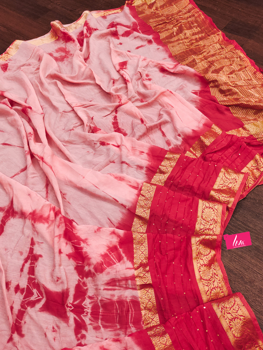 SELFI13 PRIMUM ASSAM SILK NECHRAL SOFT FANCY JACQUARD WITH SIKVANS BORDER DIMANDING WORK RED SAREE