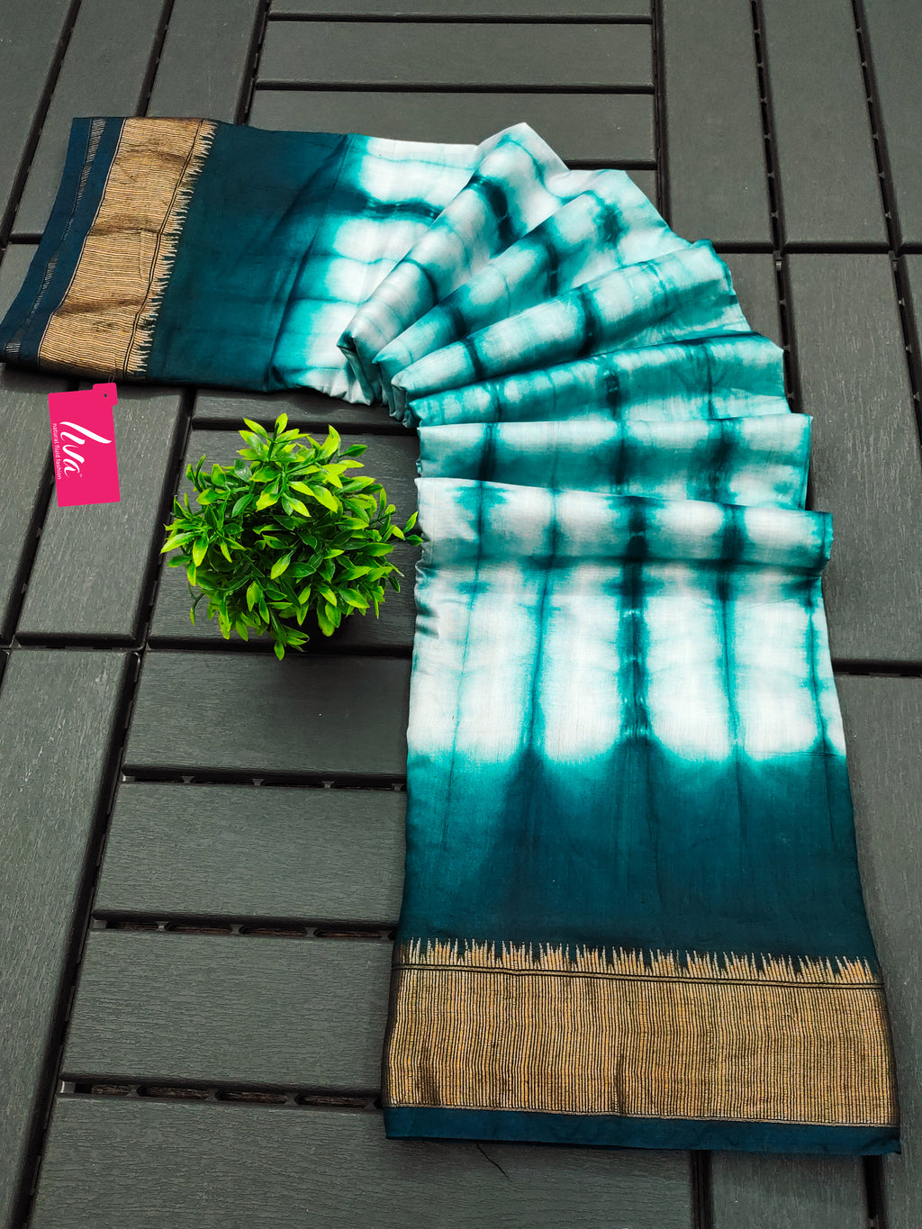 SELFI15 PRIMUM ASSAM SILK NECHRAL SOFT MATIRYAL TEAL SAREE