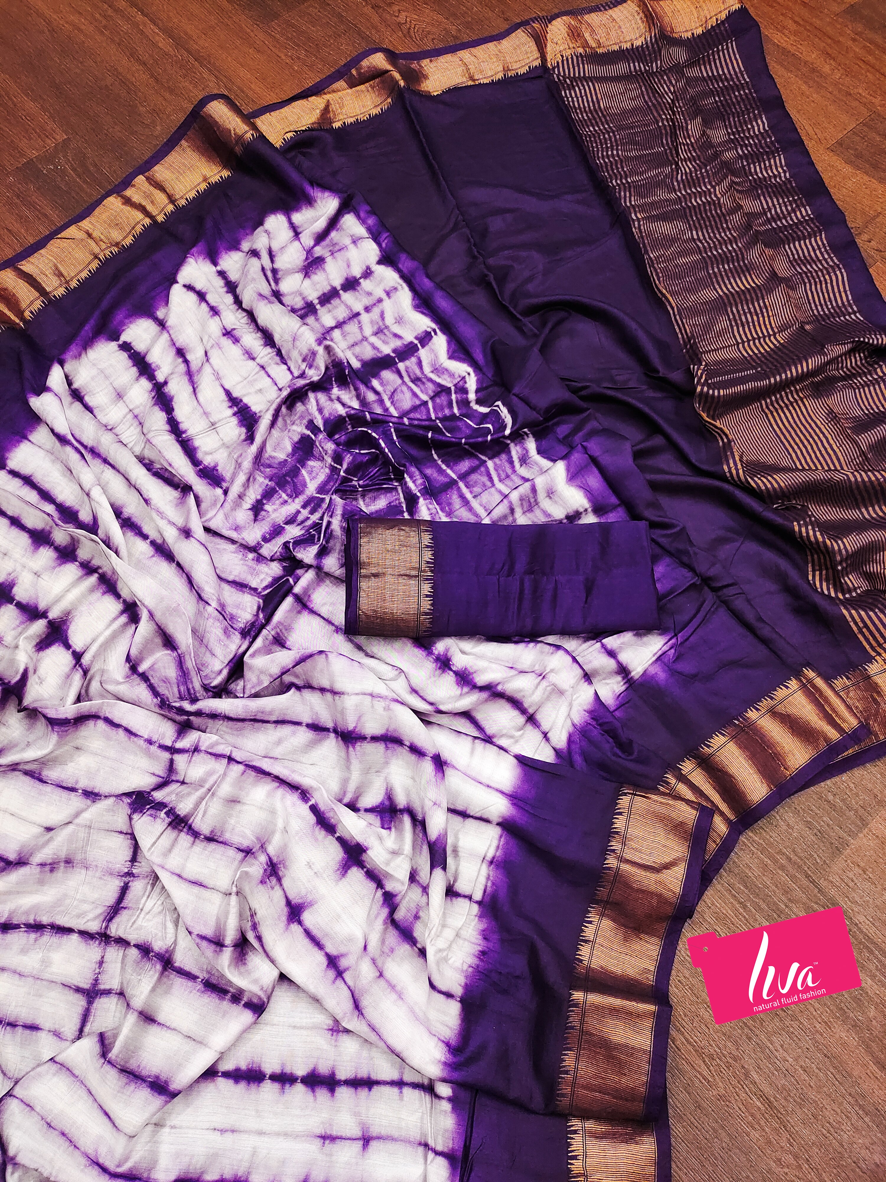 SELFI15 PRIMUM ASSAM SILK NECHRAL SOFT MATIRYAL VIOLET SAREE