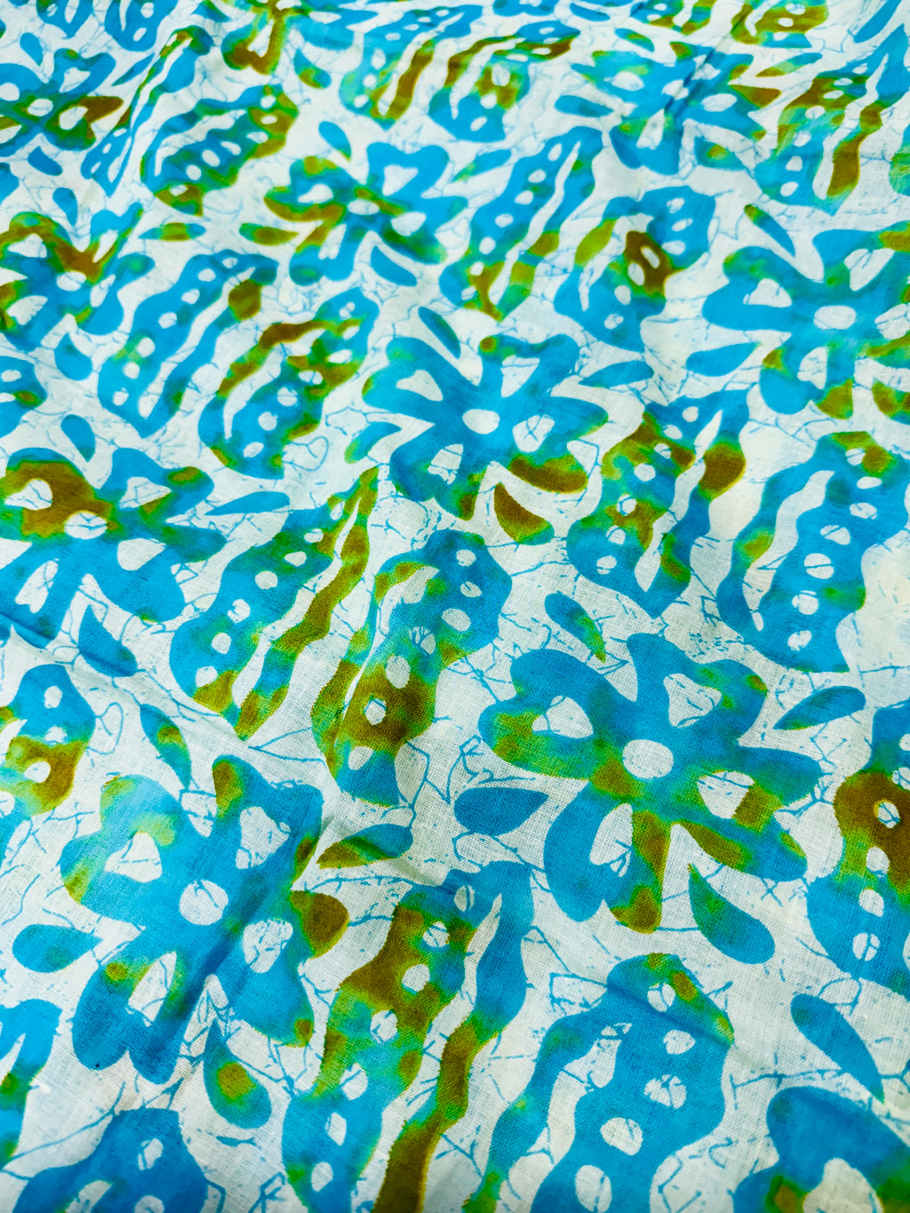 SMC PURE SOFT MULMUL COTTON HAND-BLOCK PRINT GREEN SAREE