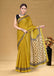 SUDHA BAGRU BLOCK PRINT SOFT MASLIN COTTON ZARI GOLDEN BORDER YELLOW SAREE