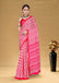SUDHA BAGRU BLOCK PRINT SOFT MASLIN COTTON ZARI GOLDEN BORDER PINK SAREE