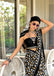 TAAPTI PURE MULMUL COTTON HAND PRINTD BLACK SAREE