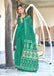 VICTORIYA PURE MULMUL COTTON HAND BANDHANI BLOCK PRINT TEAL GREEN SAREE