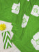 YASHODA PURE MULMUL COTTON HAND  BLOCK PRINT FLOWER TEST GREEN SAREE