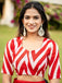 YASHODA PURE MULMUL COTTON HAND  BLOCK PRINT FLOWER TEST RED SAREE