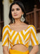 YASHODA PURE MULMUL COTTON HAND  BLOCK PRINT FLOWER TEST YELLOW SAREE