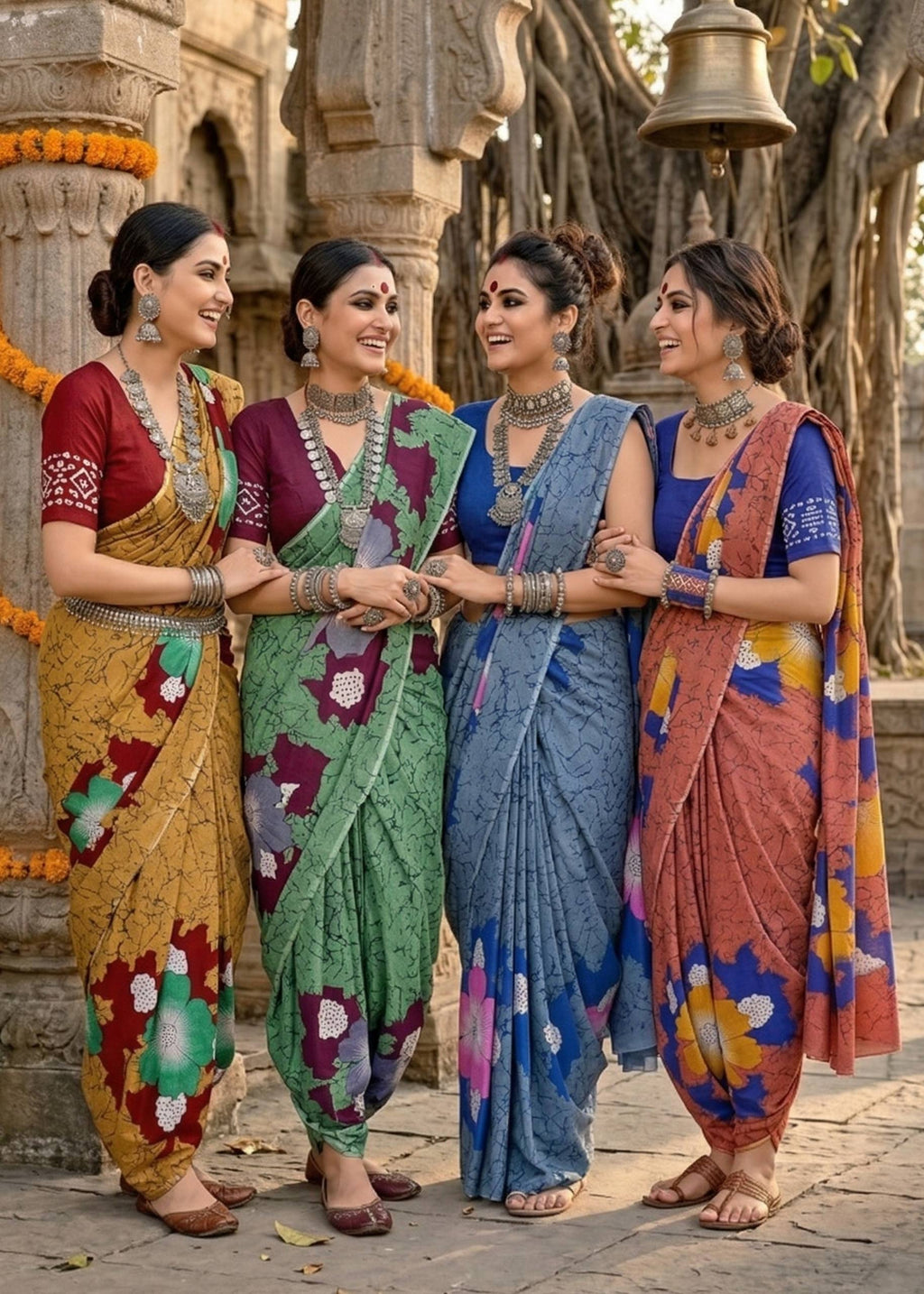 SOFT MULMUL COTTON BROWN SAREE WITH BLOUSE