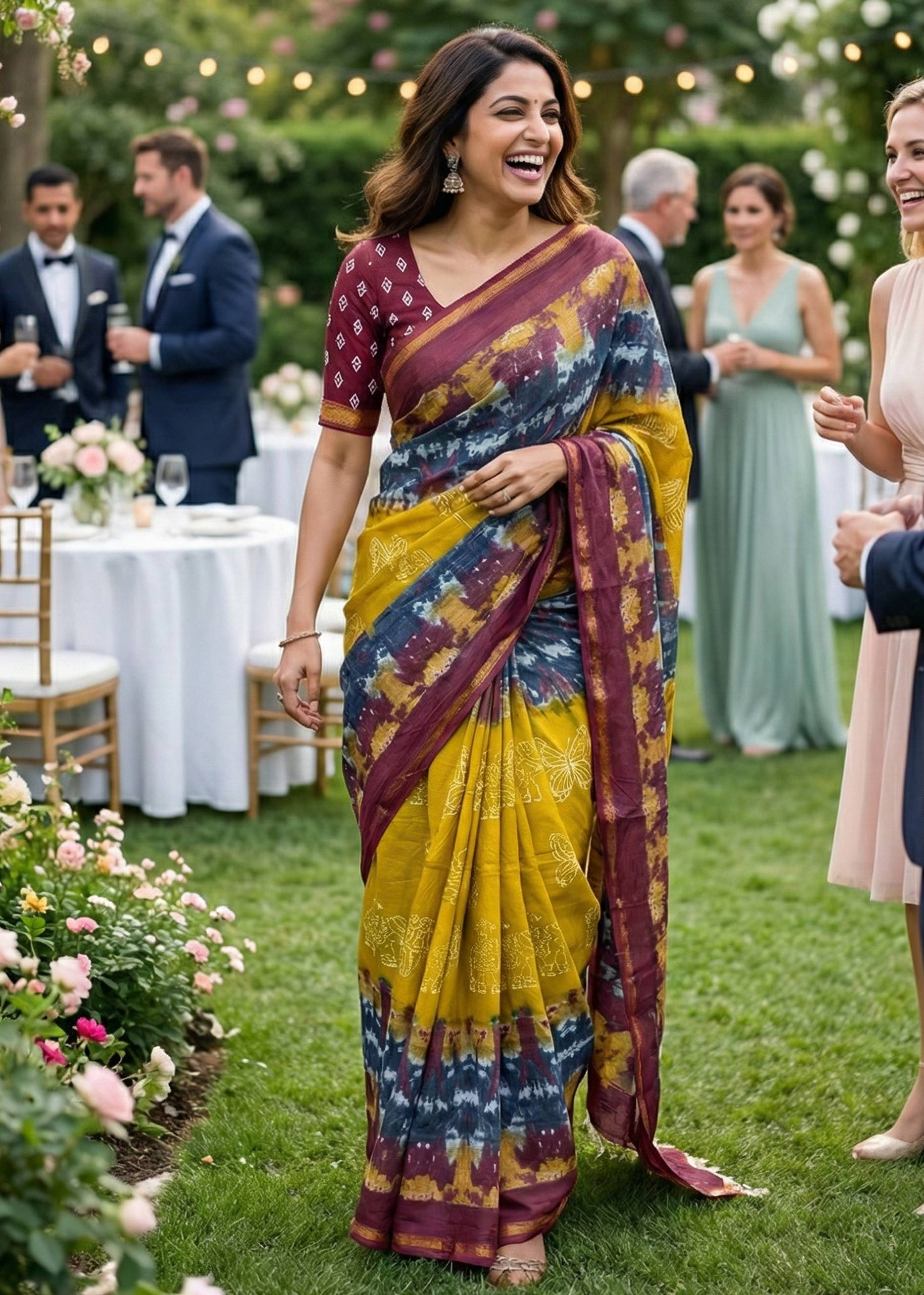 SOFT MASLIN MULMUL COTTON WITH HEVY ZARI BORDER YELLOW SAREE WITH BLOUSE