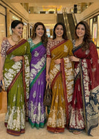 SOFT MASLIN MULMUL COTTON WITH HEVY ZARI BORDER BROWN SAREE WITH BLOUSE