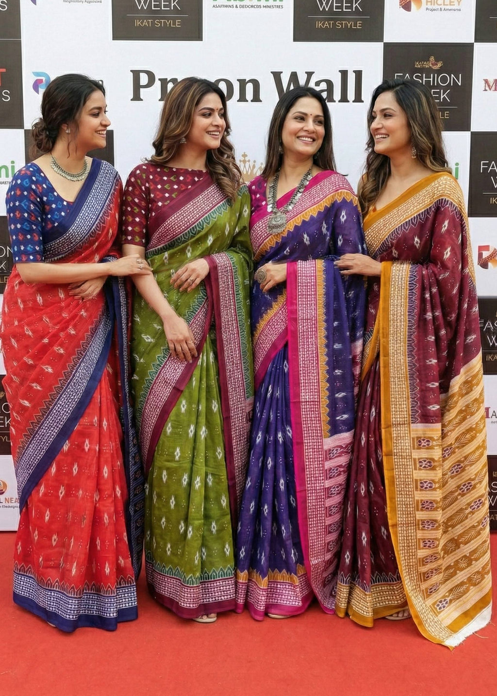 PURE MULMUL COTTON SINGAL IKKAT PRINT MAROON SAREE WITH BLOUSE
