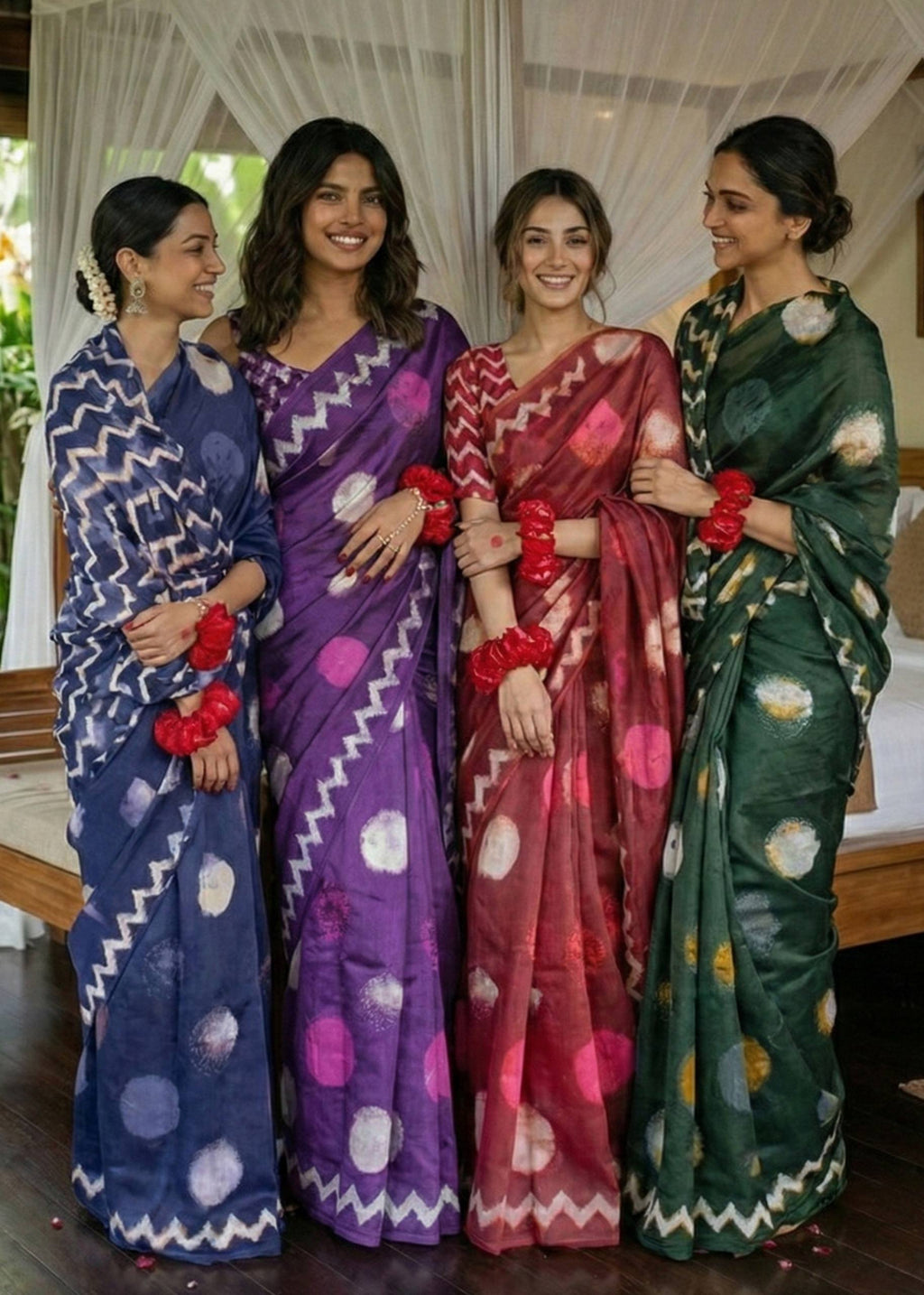 SOFT PURE COTTON SHIBORI PRINT VIOLET SAREE WITH BLOUSE