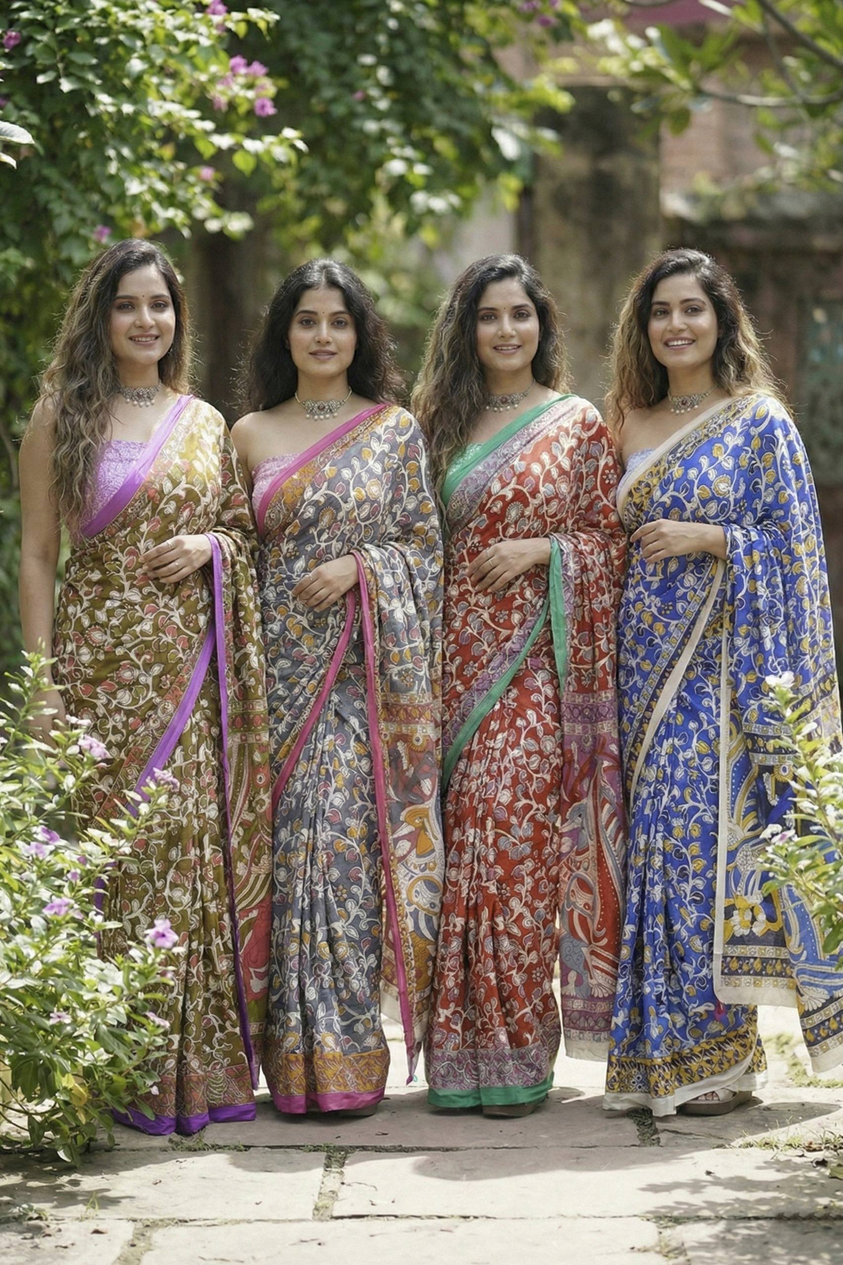BAGRU BLOCK PRINT MULMUL COTTON GREY SAREE WITH BLOUSE