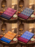 PREMIUM HANDLOOM COTTON BLEND STUNNING CONTRAST BORDER GREY SAREE WITH BLOUSE
