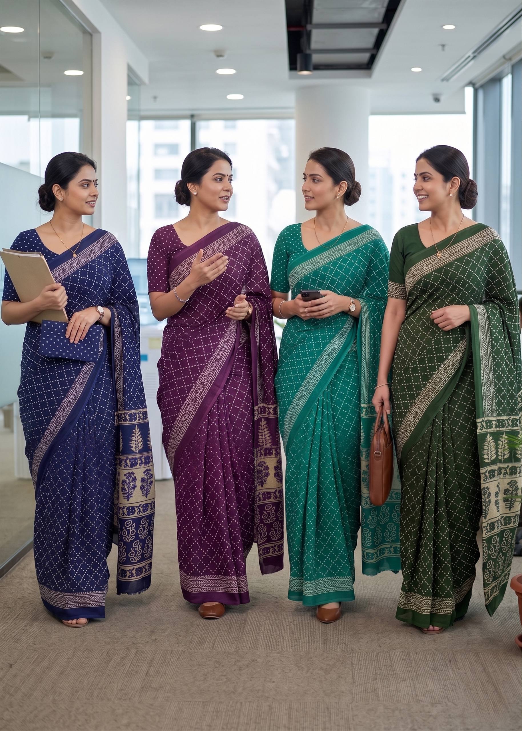 PURE MULMUL COTTON HAND BANDHANI WITH AJRAKH BLOCK PRINT TEAL SAREE WITH BLOUSEPURE MULMUL COTTON HAND BANDHANI WITH AJRAKH BLOCK PRINT SAREE WITH BLOUSE