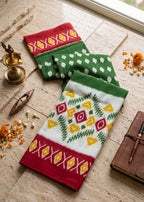 PREMIUM COTTON MULMUL BLEND GREEN SAREE WITH BLOUSE