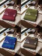 PURE HANDLOOM SOFT COTTON MAROON SAREE WITH BLOUSE
