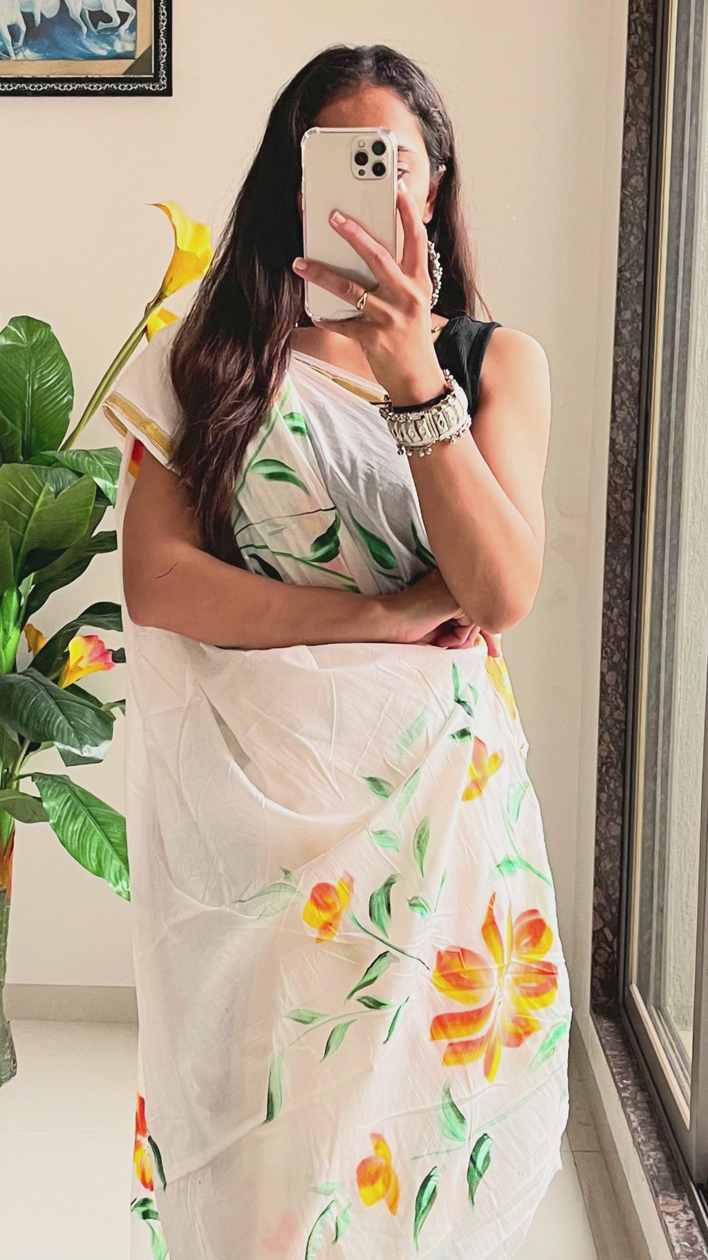 SELFI34 SOFT MASLIN COTTON WITH HEVY ZARI BODAR WHITE SAREE