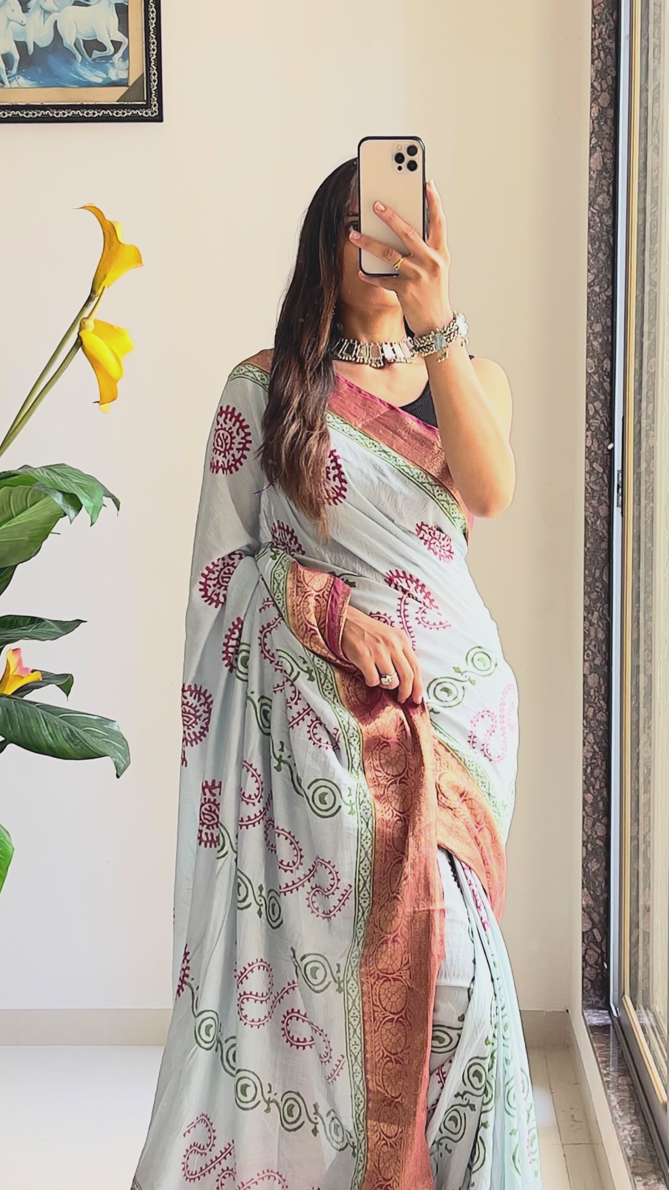 ASSAM SILK NATURAL CELLULOSE NYLON AND VISCOSE ZARI WEAVING SKY BLUE SAREE