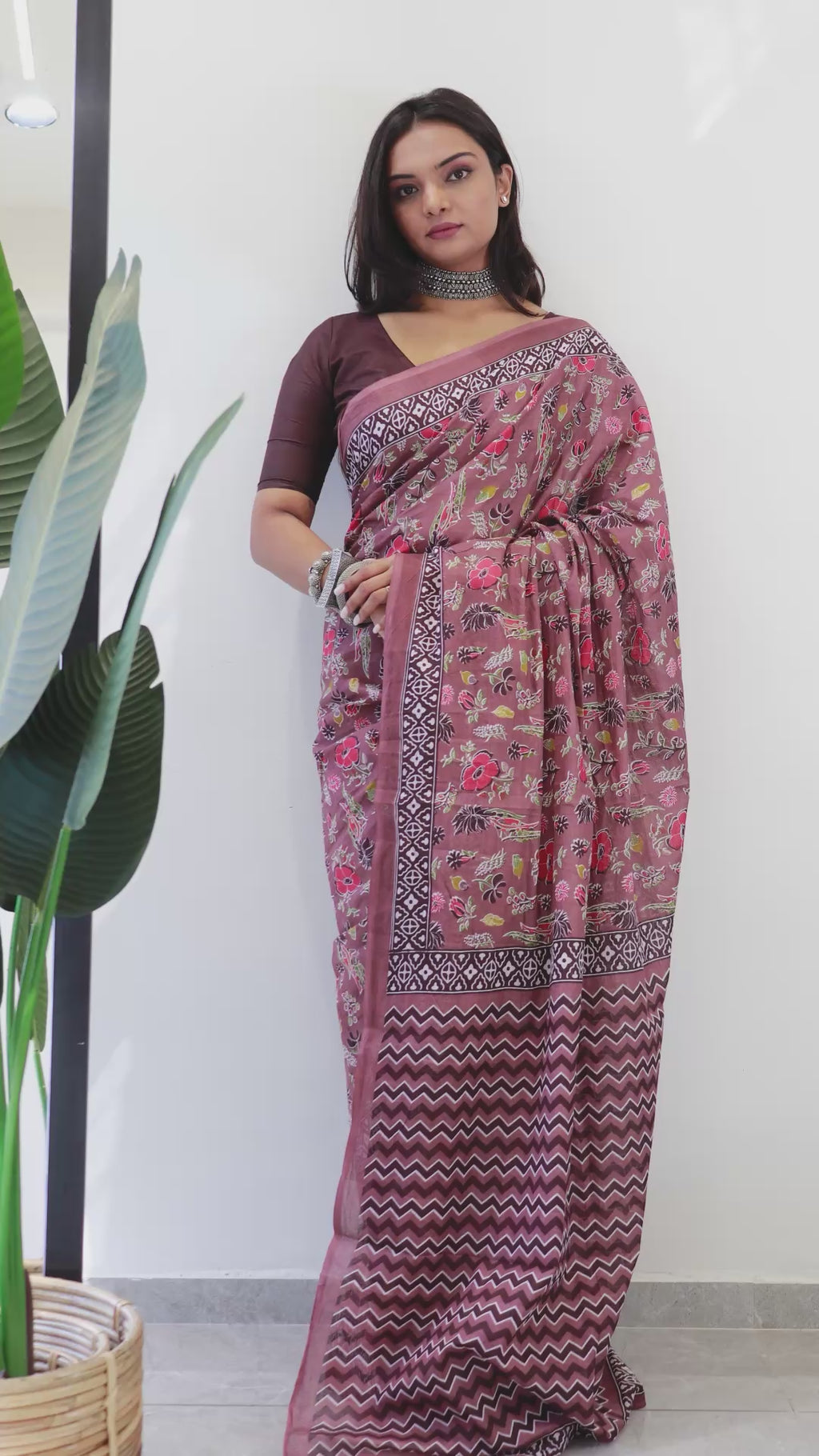 KARISHMA SOFT PURE COTTON MTR BAGRU HAND BLOCK PRINT PURE COTTON AJRAKH TEST MULTICOLOR SAREE