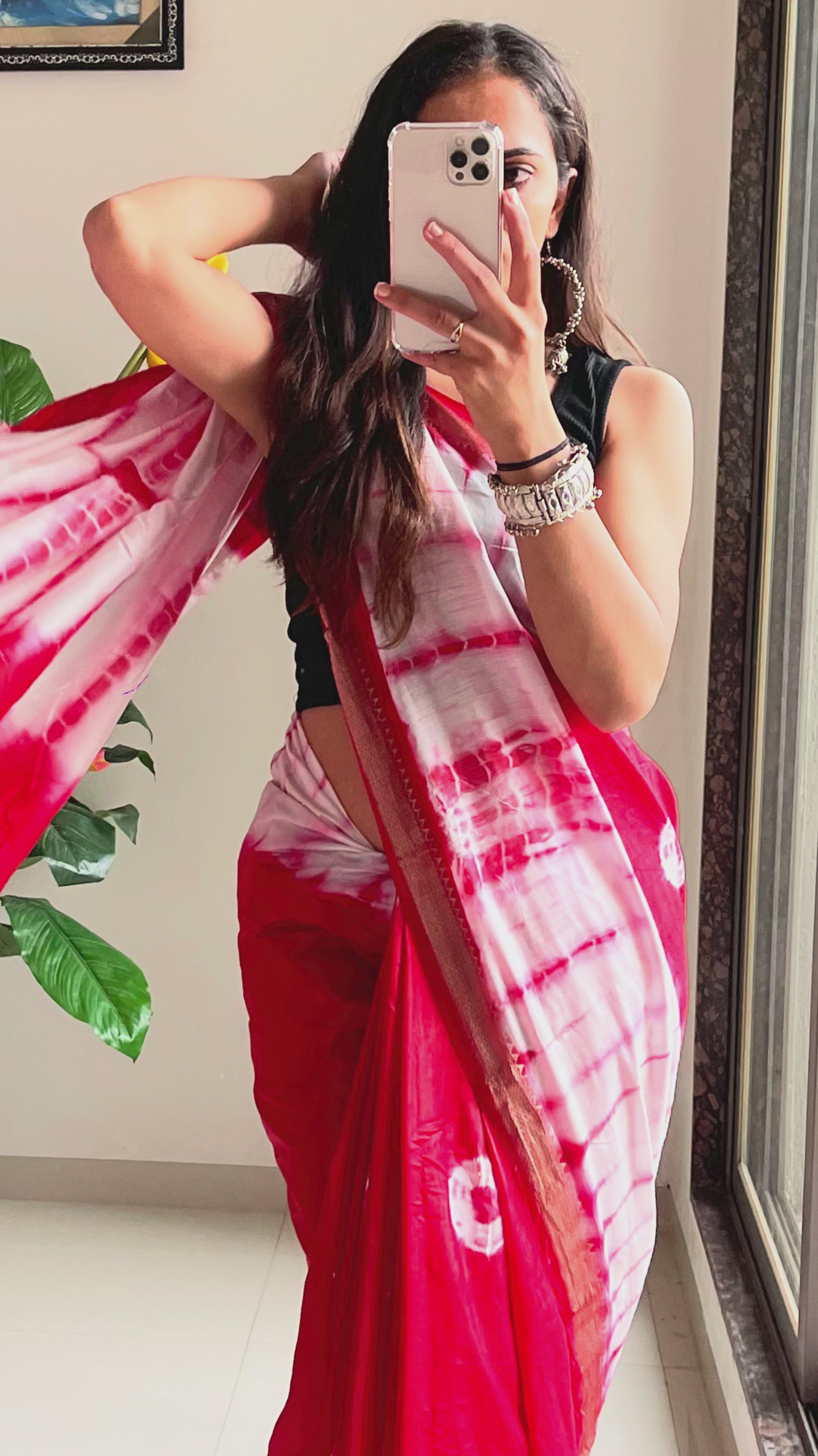 SELFI32 PRIMIUM MASLIN SILK NECHRAL SOFT MATIRYAL JACQUARD BORDER RED SAREE