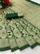 Soft Lichi Silk Cloth Jequard work Saree