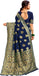 Litchi Banarasi silk with Antique Jari Half Half saree
