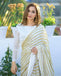 Georgette saree with 3MM sequence work with Sattin Patti